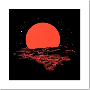 space sunset Posters and Art